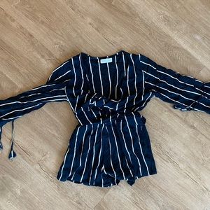 Faithfull striped romper